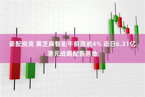 豪配投资 黑芝麻智能午前涨逾4% 近日6.31亿港元战略配售落地
